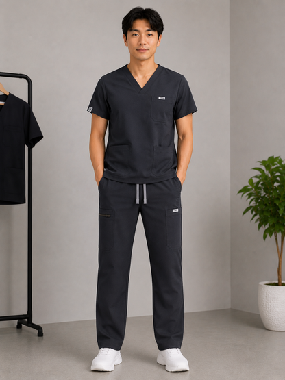 MEN'S PERFORMANCE V-NECK SCRUB TOP