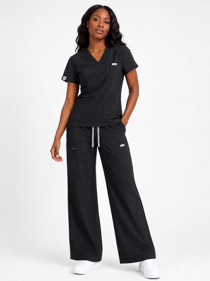 WOMEN'S PERFORMANCE WIDE LEG SCRUB PANTS