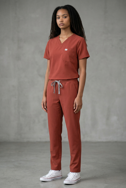IRIS WOMEN'S FLEX V-NECK SCRUB TOP