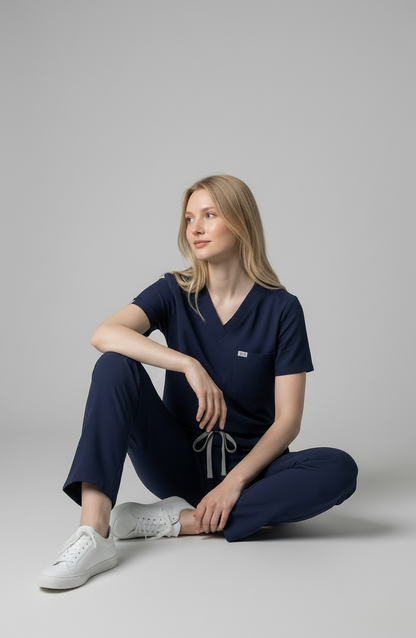 IRIS WOMEN'S FLEX V-NECK SCRUB TOP